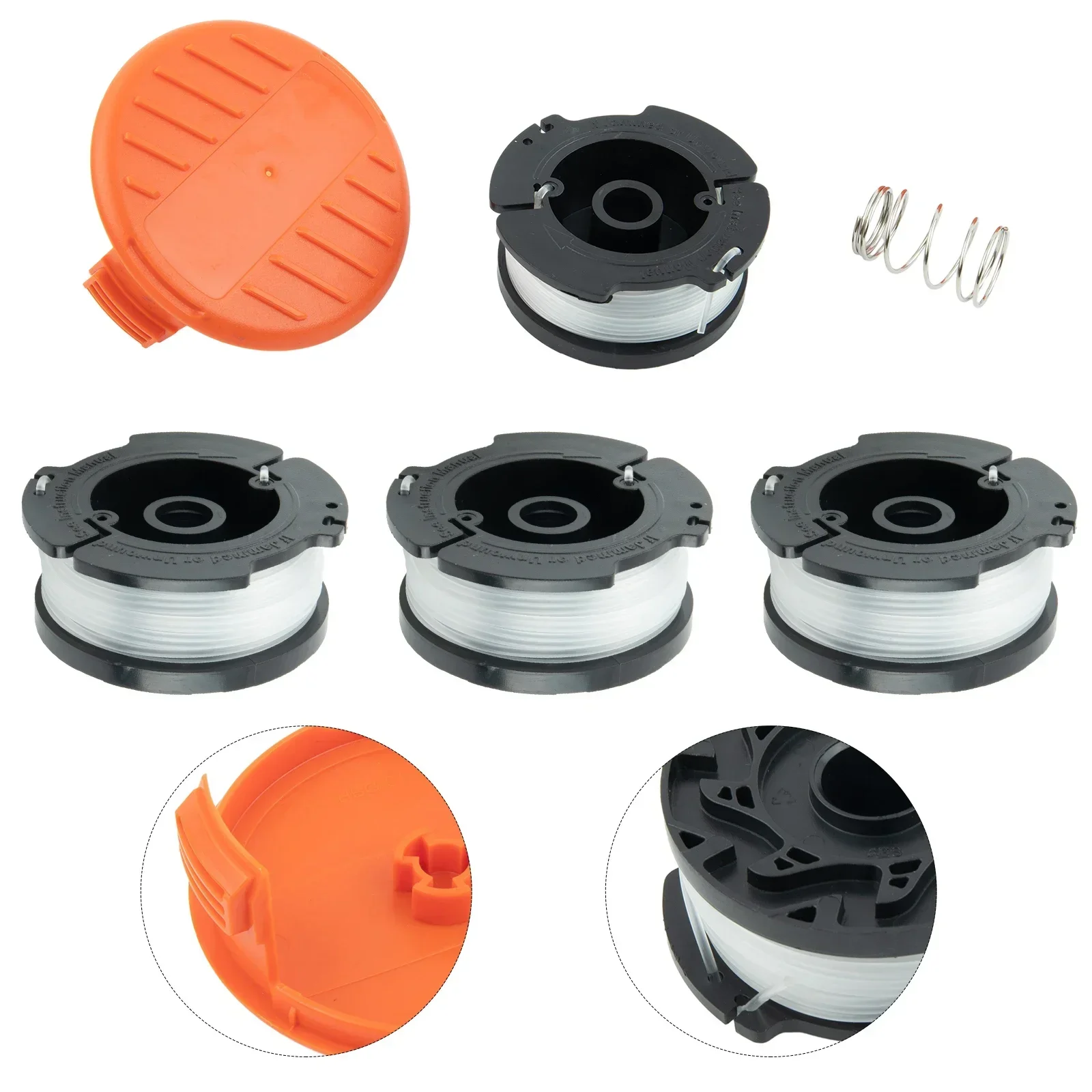 6 шт./компл. крышки для катушек триммера травы крышка Black Decker Cap AF100 GL280 GL301 GL425 GL430