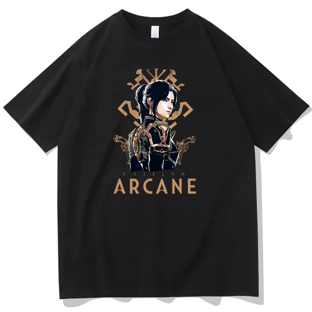 Arcane Jinx Pure Cotton EU size top comic men t-shirts anime man clothes