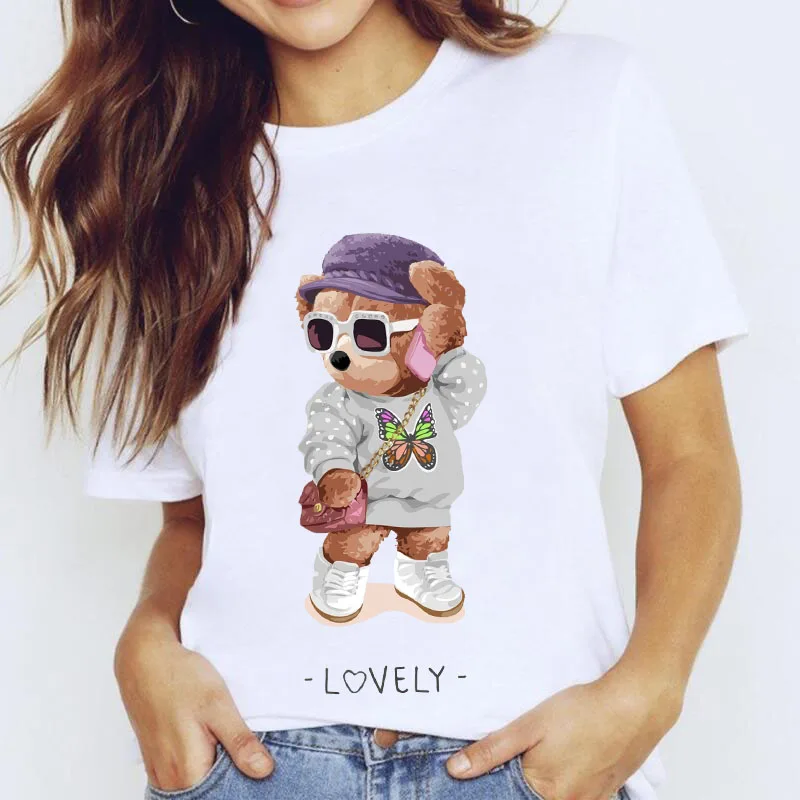 

Топ женский с надписью, Милый хлопковый топ с принтом, свободная футболка с коротким рукавом, в стиле Харадзюку, на лето