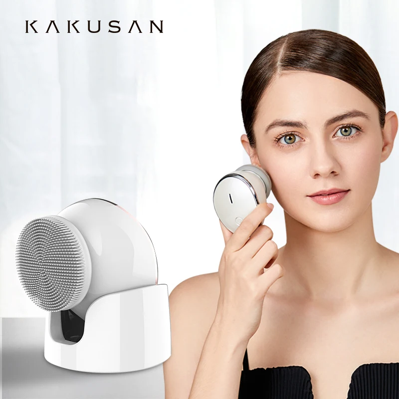 

multifunction beauty machine silicone face massage brush vibration absorption promotion applicator