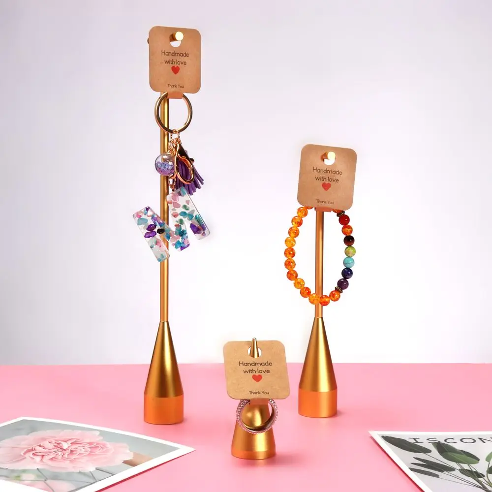 Self-Adhesive Hanging Holder For Ring Keychain Necklace Bracelet Hairband Display Card Small Bussiness Jewelry Package Wholesale