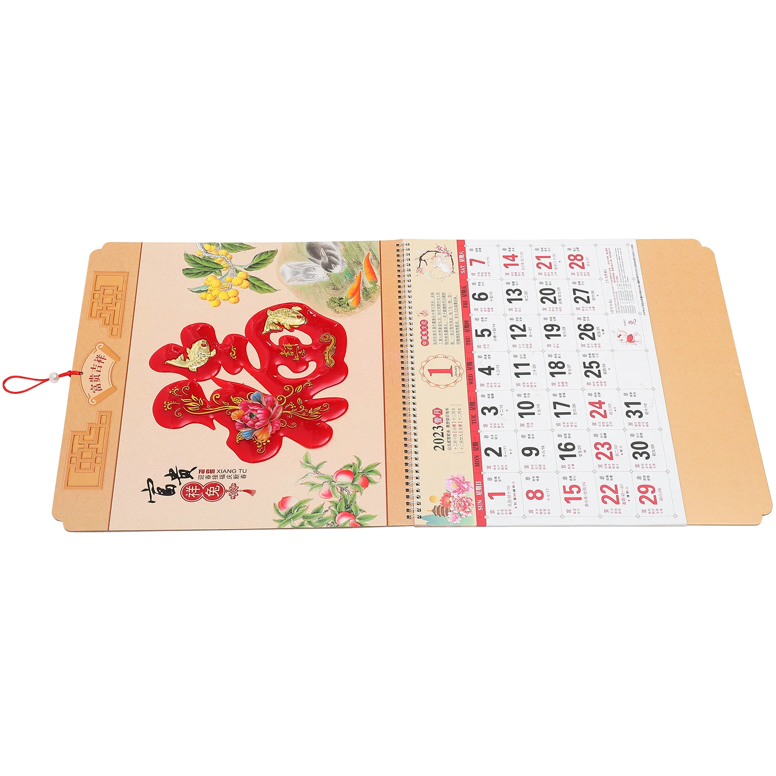 

Calendar Chinese Wall Daily Year Hanging New Calendars Traditional 2023 Lunar Rabbit Shui Feng Month Planning Zodiac Planner