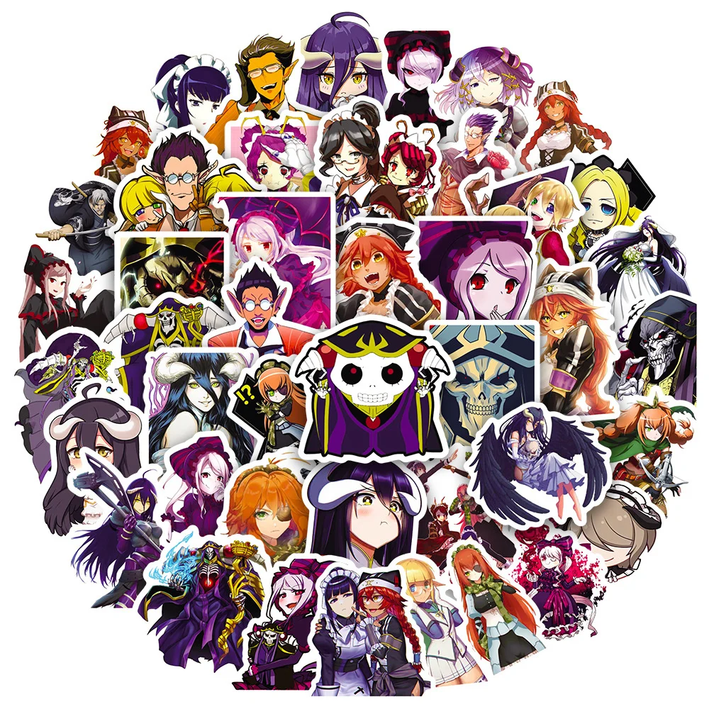 

10/30/50PCS Riman Overlord 4 Graffiti Waterproof Sticker Creative Trend Decorative Decal Refrigerator Water Cup Helmet Wholesale