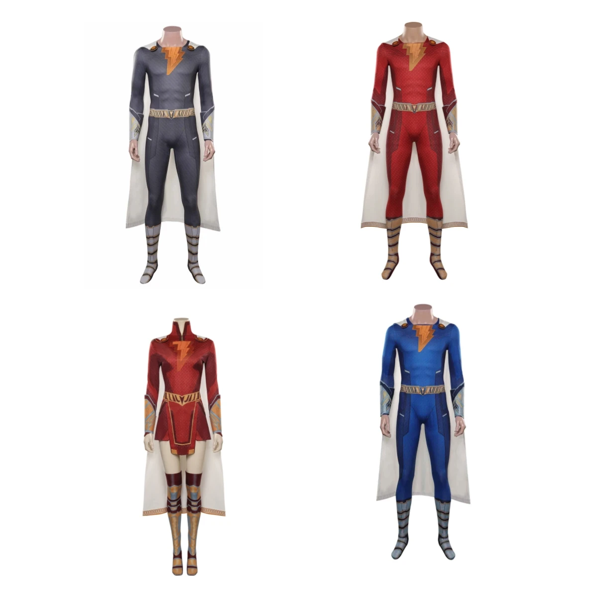 

Shazam Freddy Cosplay Anime Costume Movie Shazam Fury of the Gods Jumpsuit Cloak Outfits Halloween Carnival Party Disguise Cloth
