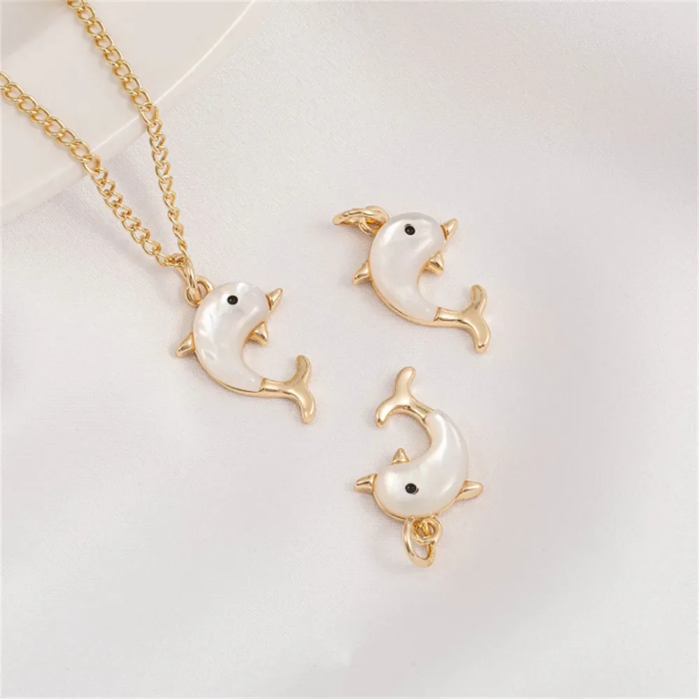 11x18 мм 14-каратное золото с покрытием липкая натуральная ракушка для матери