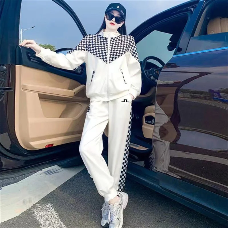 

Autumn NEW 2023 Women's Golf Clothing Fall Golf Suits Pants Clothes 2-piece Set Golf Wear T-shirt Tennis Suits women's golf wear