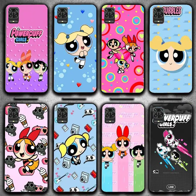 

The P-power-puff Girls Phone Case For Redmi 9A 8A 6A Note 9 8 10 11S 8T Pro Max 9 K20 K30 K40 Pro PocoF3 Note11 5G Case