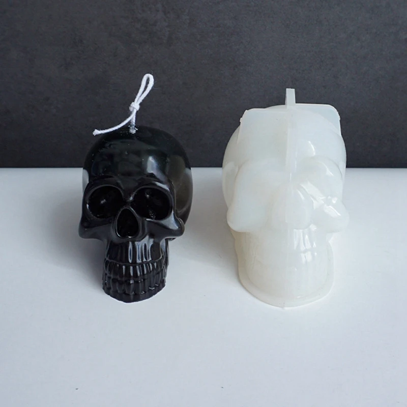 Promotion! 3D Big Skull Candle Mould Aromatherapy Soap Making Silicone Handmade Gift DIY Craft |