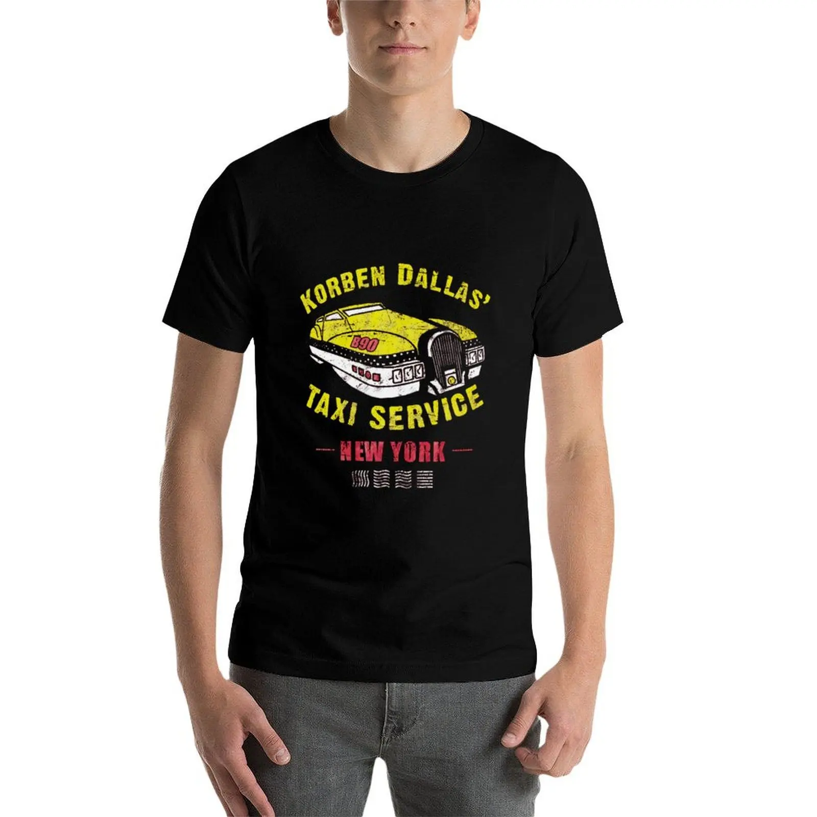 Фото Футболка Korben Dallas Taxi (для черных футболок) из мягкого эластичного материала с короткими рукавами №3