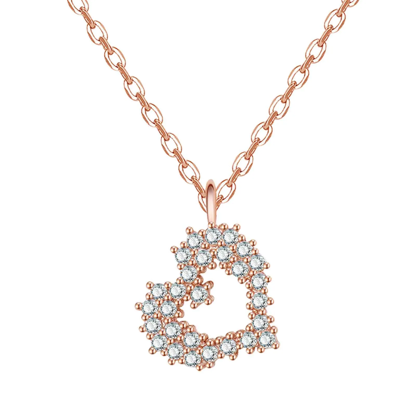 

Women's Necklace Chain Pendant Clavicle Love Heart Necklaces & Pendants