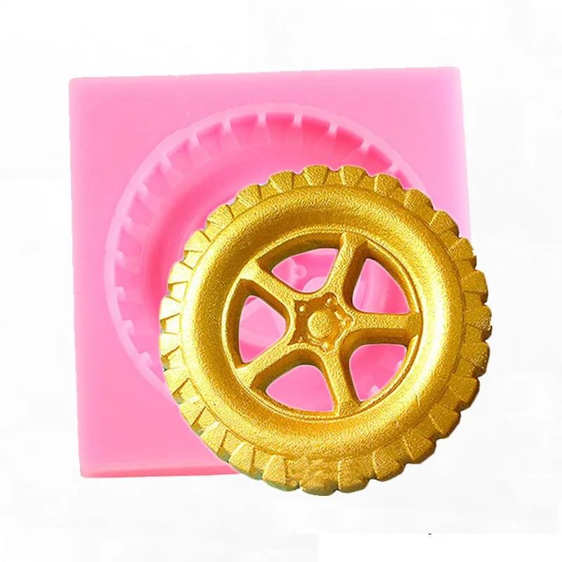 

3D Tyre Silicone Mold Fondant Molds DIY Baby Birthday Cake Decorating Tools Candy Clay Chocolate Gumpaste Mould Cupcake Baking