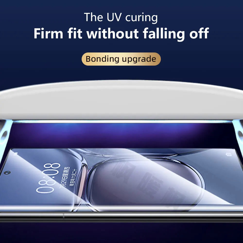 2/1 шт. чехол из закаленного стекла для Huawei P30 P40 P50 pro plus УФ-стекло Защита экрана
