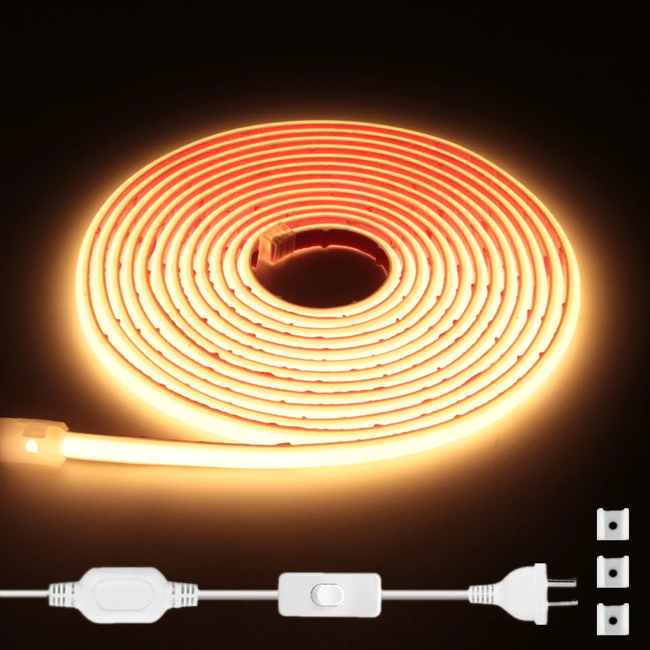

Светодиодная лента COB 220В, 288 LEDs/m, водонепроницаемая
