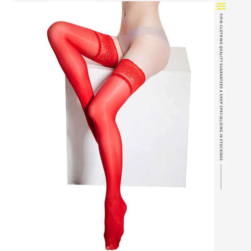 

Пикантные кружевные женские высокие эластичные чулки до бедра силиконовые Нескользящие нейлоновые чулки выше колена прозрачные тонкие длинные носки