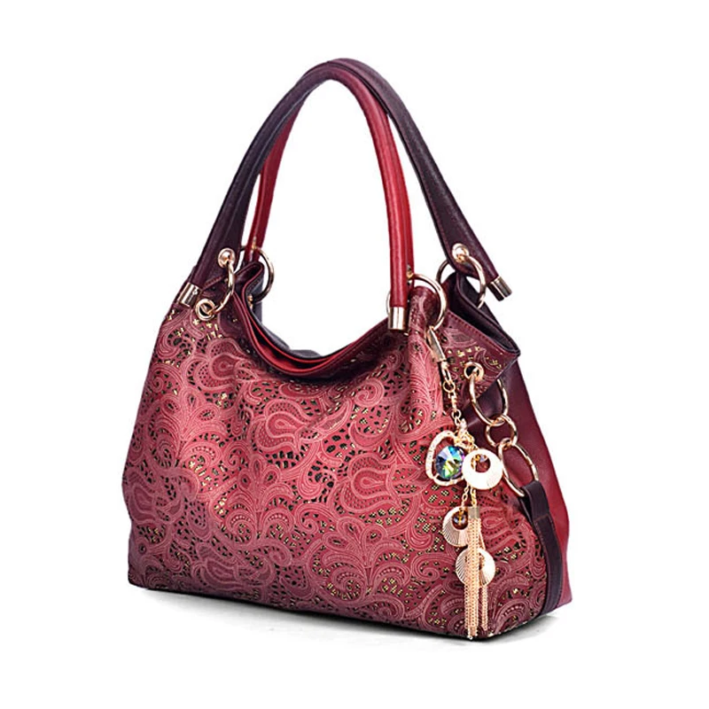 

2022 trend single shoulder bag hollowed out women's bag new lady Chinese style carved handbag women's messenger bag ethnic style