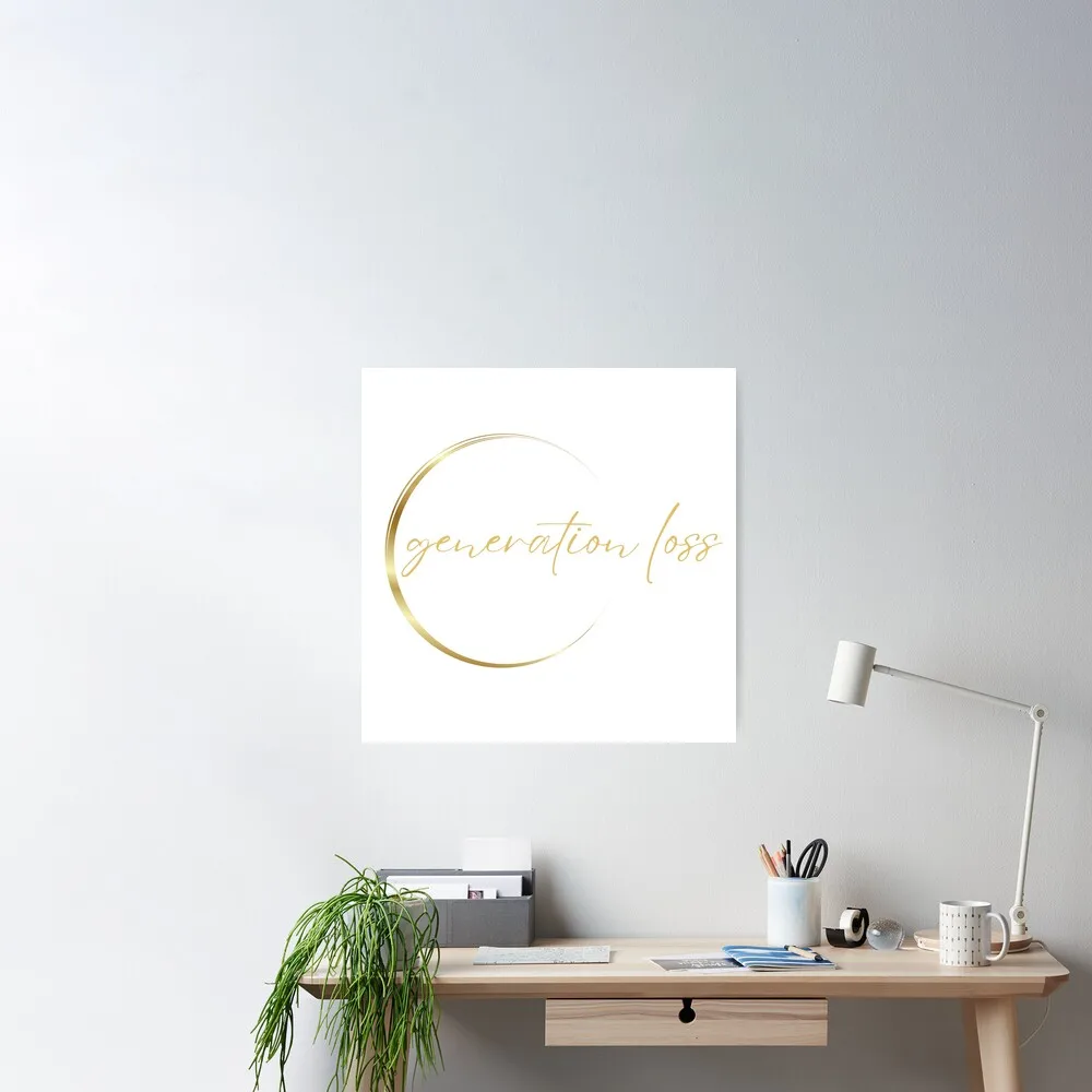 

generation loss Poster Decor Modern Wall Print Room Vintage Home Art Mural Decoration Funny Painting No Frame
