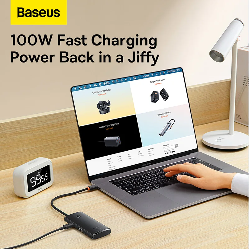 Baseus USB C HUB Type to HDMI-совместимый адаптер 4K 3 0 Док-станция для MacBook Pro Air Splitter |