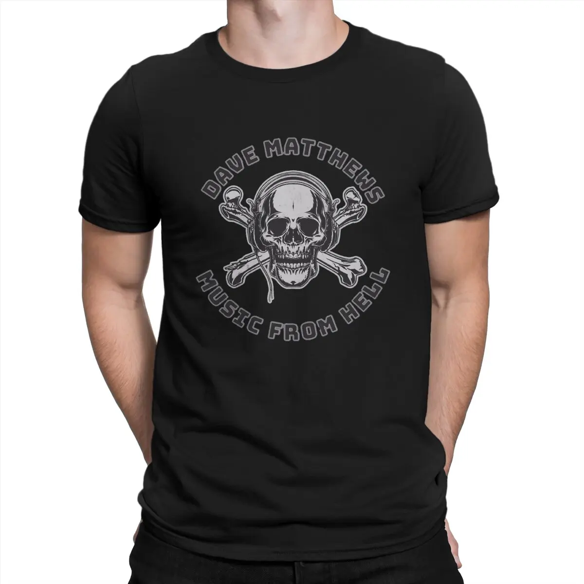 

Muisic From Hell Unique TShirt Dave Matthewss Cool Band Casual T Shirt Summer T-shirt For Men Women