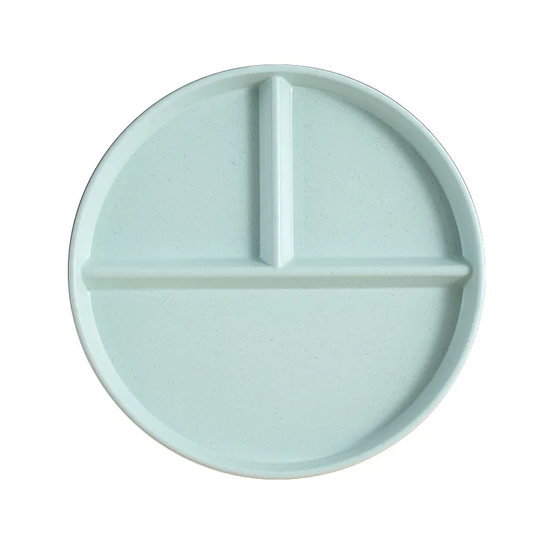 Детская обеденная тарелка разделенная настольная пластиковая с тремя