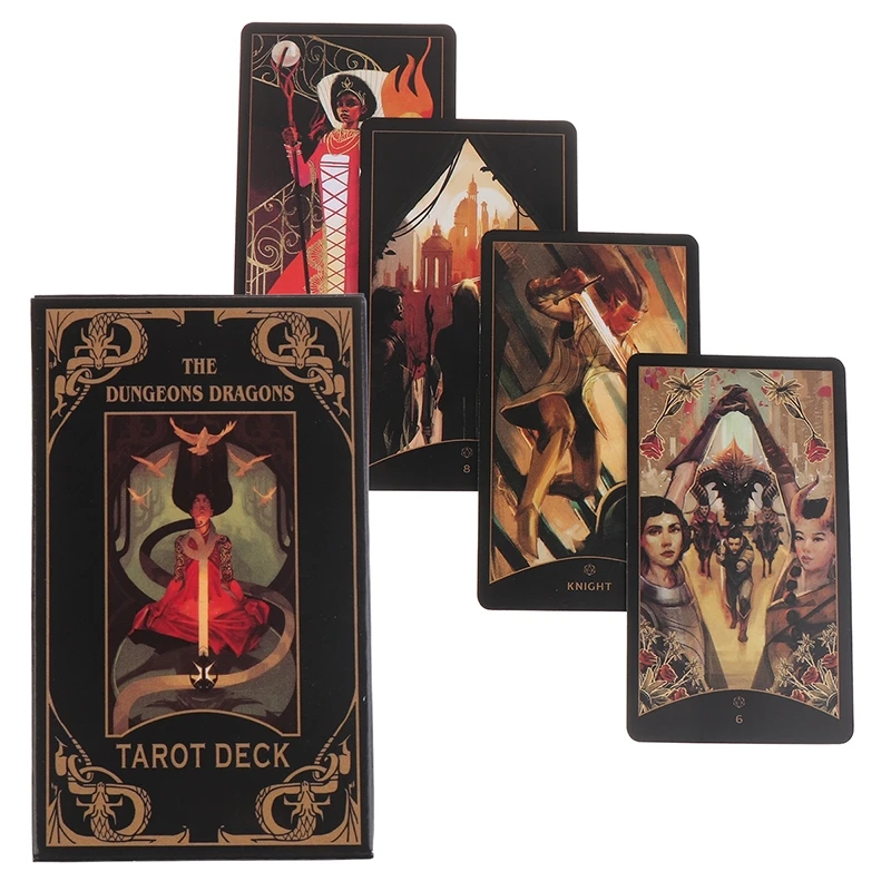 New Cards The Dungeons Dragons Tarot Card Prophecy Divination Deck Family Party Board Game Fortune Telling Game Beginners Cards