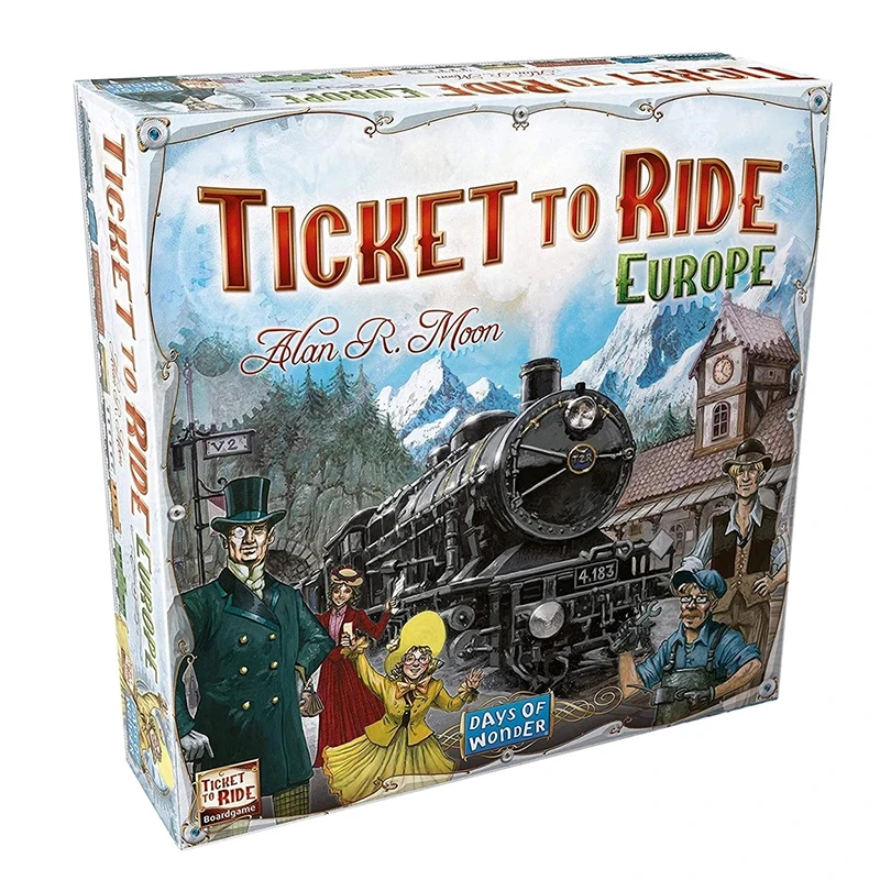 

Hot Sale Ticket To Ride Europe Board Game 1912 Expansion TTR Board Game for Kids and Adults Cards Game Family Game Gift