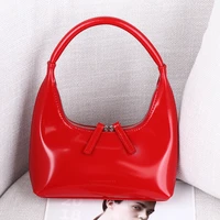genuine leather women wedding party bags luxury designer handbag purses 2022 fashion double zipper half moon hobos shoulder bags