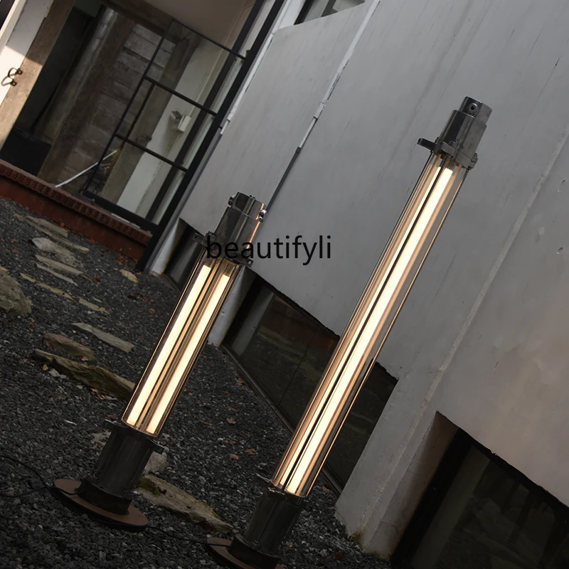 

GY Industrial Style Floor Lamp Design Retro Vertical Sofa Lamp Bedroom Mid-Ancient Living Room Simple Modern Creative Art