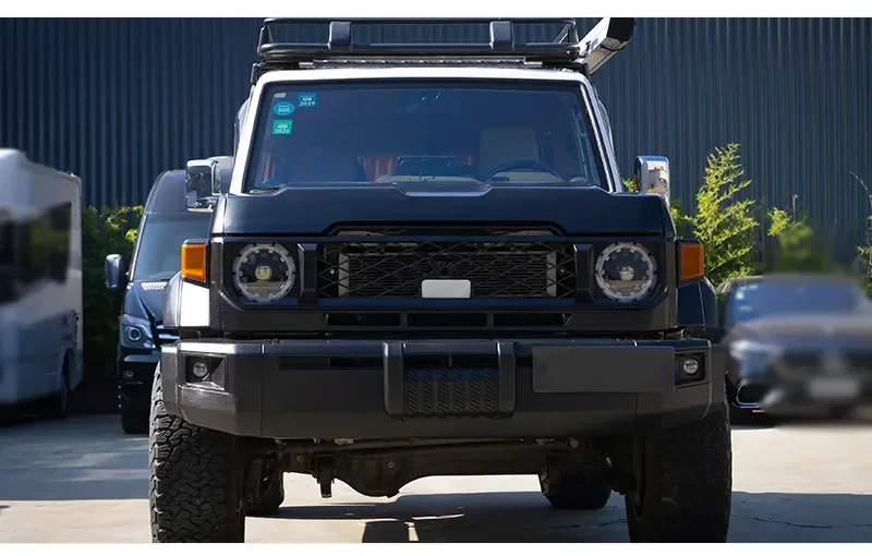 Фото Комплект широкого корпуса Land Cruiser серии 76 2024 для Land Cruiser LC76, обновленные внешние аксессуары, решетка бампера, расширения крыльев №5