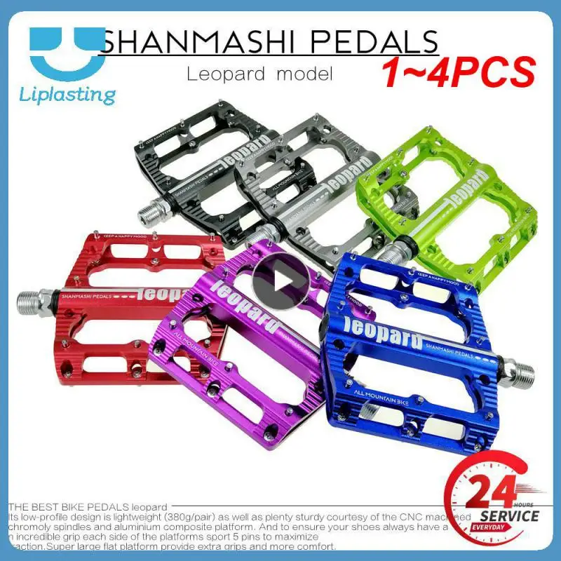 

Велосипедные педали с широкими подшипниками 1-4 шт., ультралегкие Нескользящие педали с ЧПУ для BMX, горных и дорожных велосипедов, велосипедные педали с уплотненными подшипниками