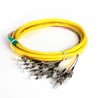 10pcslot fiber optics patch cord 1 5 metres 12 cores bundle pigtail fcupc fcapc single mode optical cable telecom level