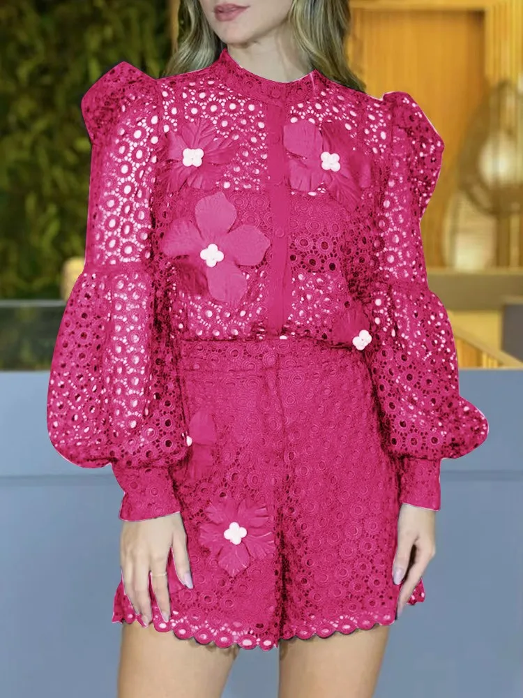 Женский комплект из двух предметов VGH однотонный топ с круглым вырезом и