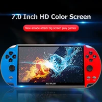 x12 plus handheld game console 7 1 inch hd screen handheld portable video player built in 10000 classic free games genuine sale