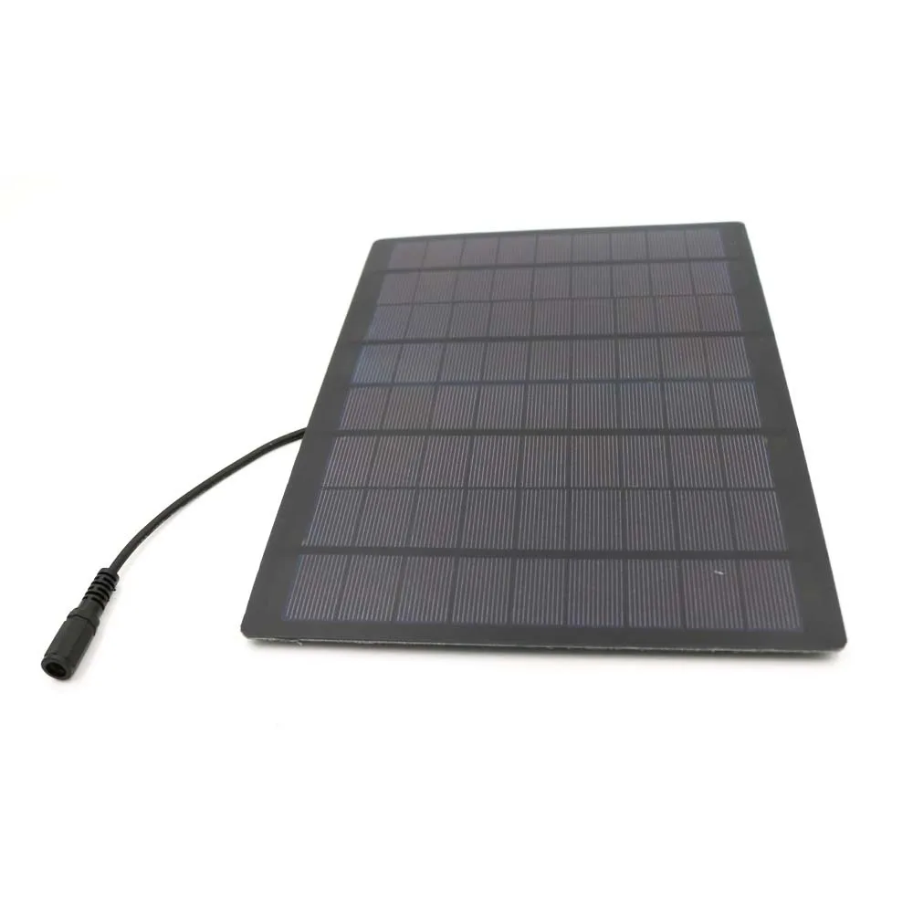 

18V 9W drop of solar panel + 30cm round hole DC plug solar drops DIY
