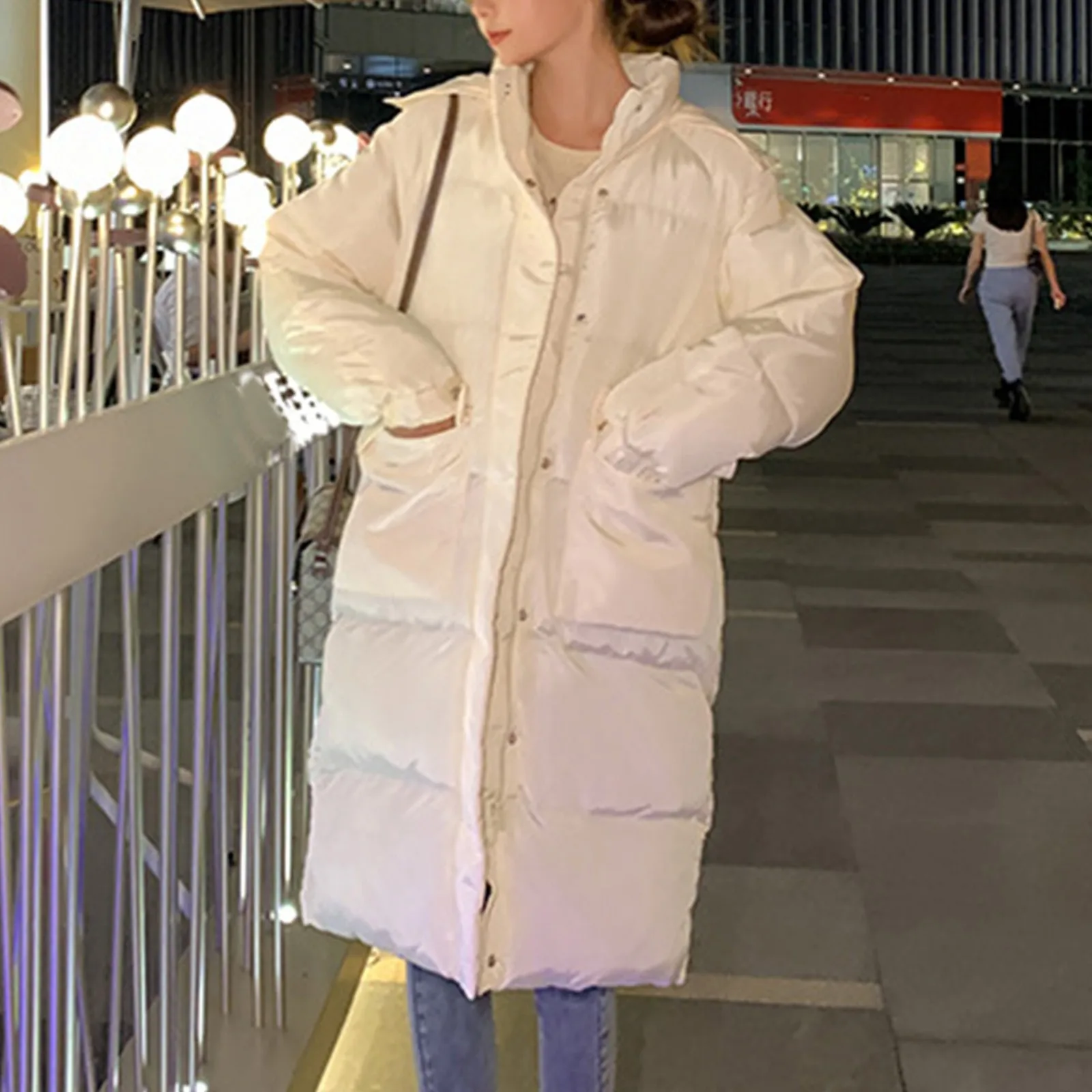 

2023 Women Winter Clothing Thicken Warm Down Jacket New Fashion Long Hooded Parkas Female Plus Size Puffer Overcoat пуховик