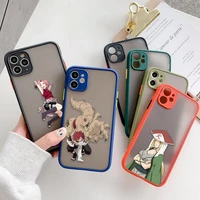anime naruto sexy girls matte case for apple iphone 13 12 11 xr xs x 8 7 pro plus max mini skin feeling cases fundas capa coques