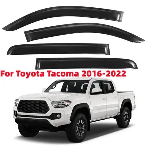 4 шт./набор, автомобильные дождевики, защита от солнца и дождя для Toyota Tacoma 2016-2022