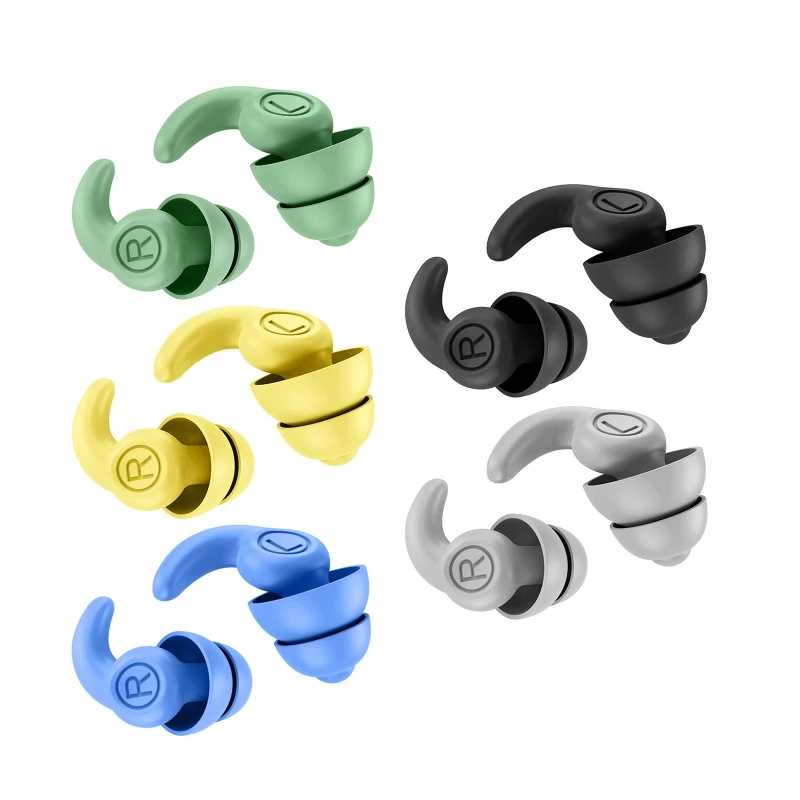 

Ergonomic Design Soft Earbuds Fits the Ear Canal Effective Isolate the Noise Ear Plugs Mats Protect Hear Ear Tips