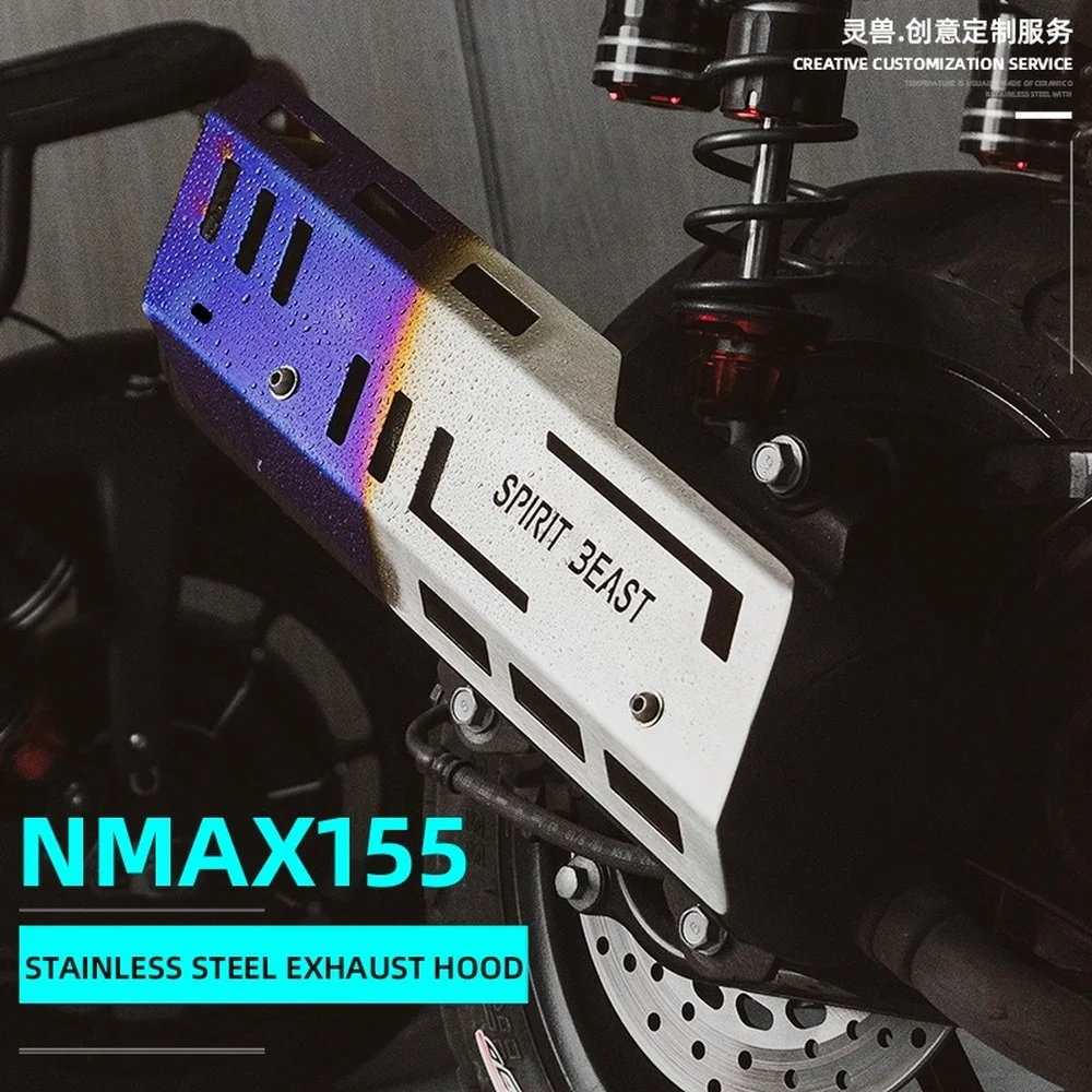 

Motorcycle Exhaust Pipe Protector Heat Shield Cover Guard Anti-scalding Cover Parts For YAMAHA N MAX N-MAX 155