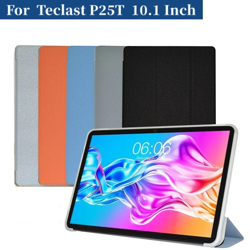 

Tri-Folding Stand Tablet Case For Teclast P25 T P25T Case 10.1" Tablet PC Folio PU Cover with Soft TPU Back Shell