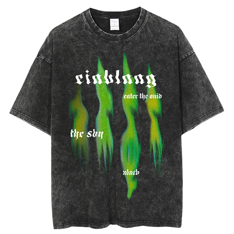 

Модные Промытые футболки в стиле Харадзюку, хлопковая Футболка оверсайз, модная уличная одежда в стиле хип-хоп, топы с коротким рукавом