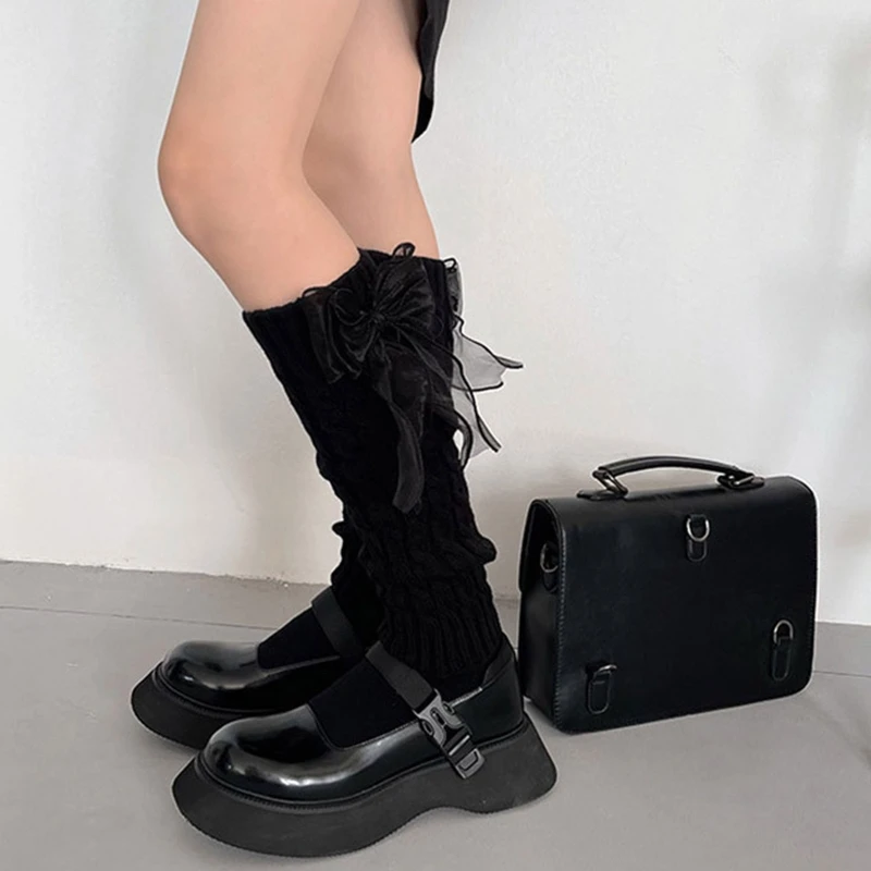 

Вязаные носки JK Slouch, длинные ноги, свободные чулки Jk