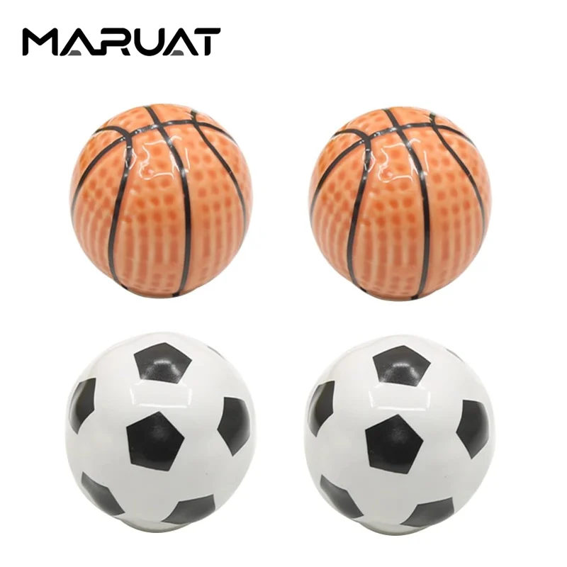 

4pcs Ball Sports Cabinet Door Knobs Children Room Ceramic Furniture Knob for Kids Basketball Boy’s Dresser Wardrobe Drawer Pull