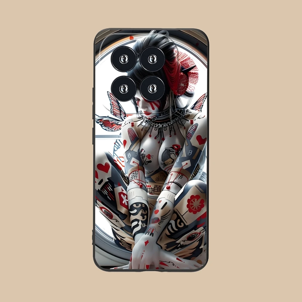 Чехол для мобильного телефона с татуировками Geisha чехол Xiaomi 14 13 12 11 10 9 T Ultra Lite Pro S SE X