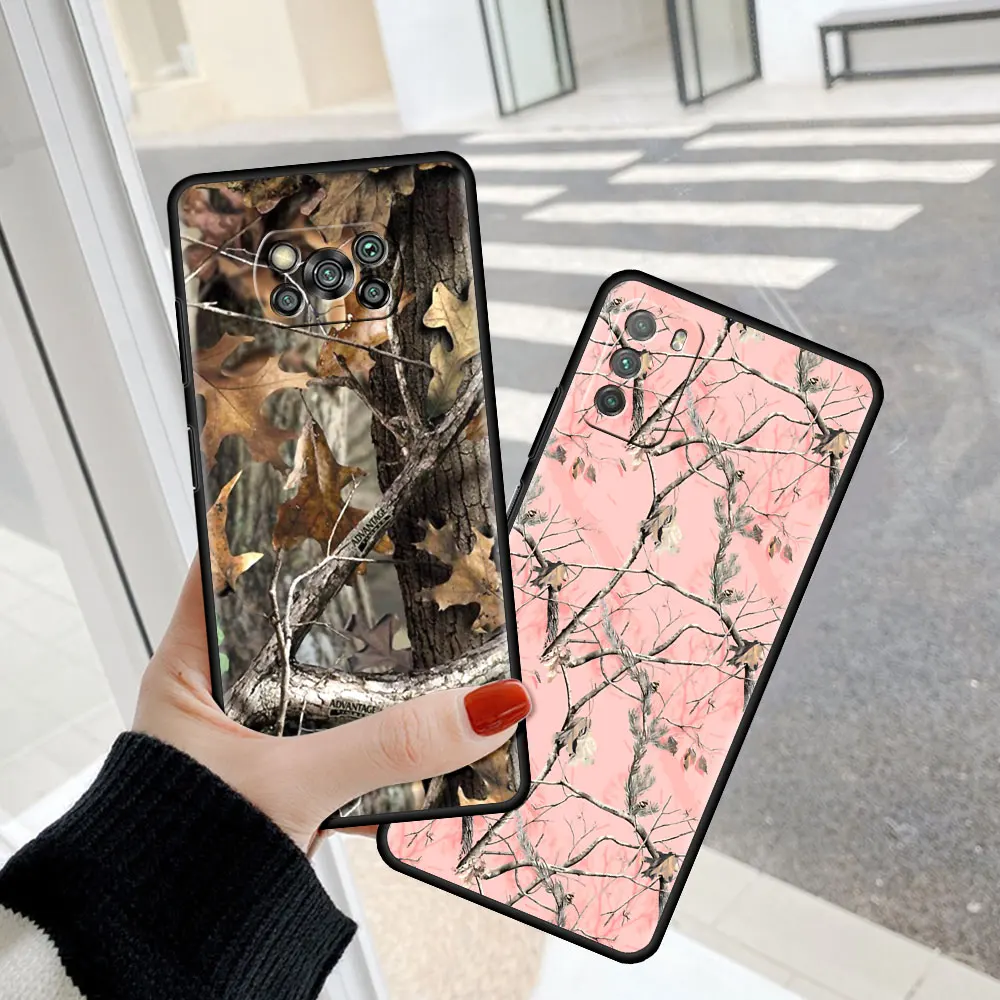 Чехол для телефона Xiaomi Poco X3 NFC M3 Pro F1 F3 GT, мягкий чехол для мобильного телефона Mi 11 Lite, 11T, 10T Pro, Real Tree