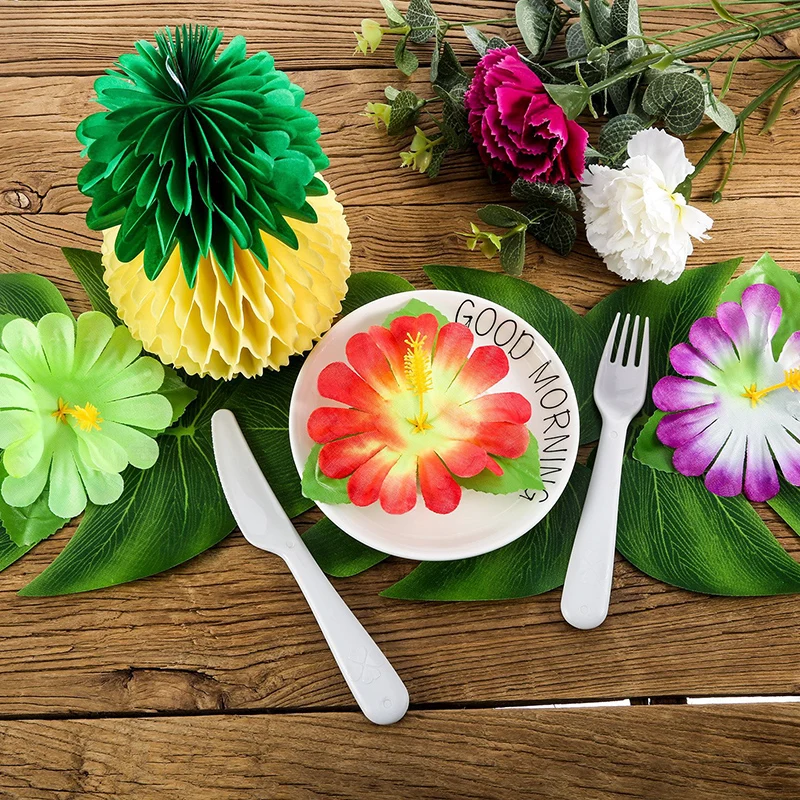 Гавайские искусственные тропические Пальмовые Листья летняя тематическая