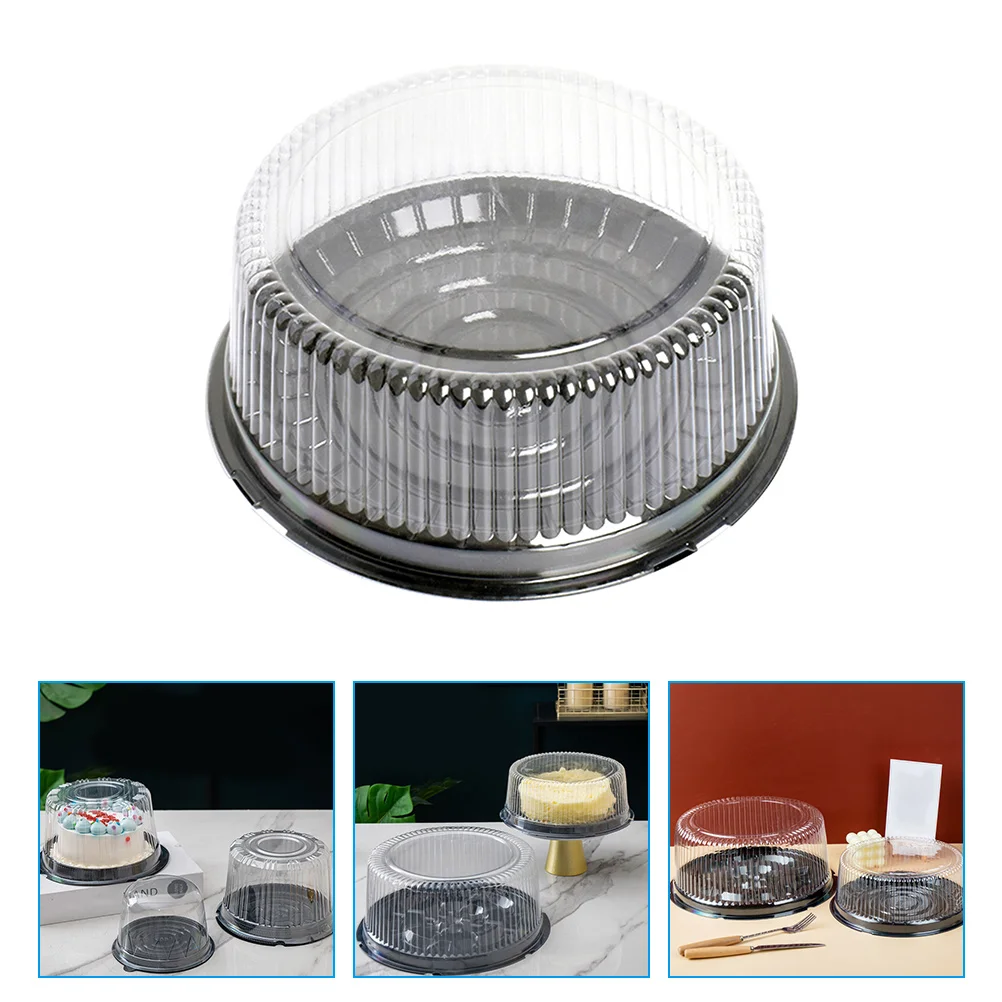 

10 Pcs Packing Box Cake Carrying Boxes. Tall Carrier Clear Plastic Containers Holder Portable Mini Cupcake Bakery Cover