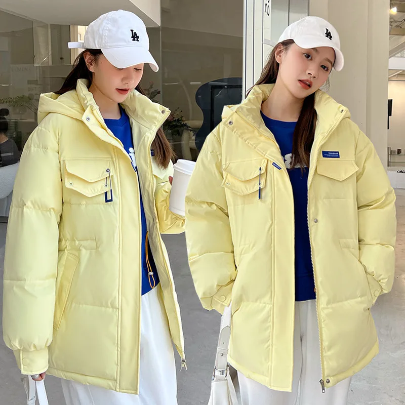 Parkas Women Winter down Cotton Jacket Mid-Length Warm Leisure Oversized Loose Coat Women Winter Coat Women