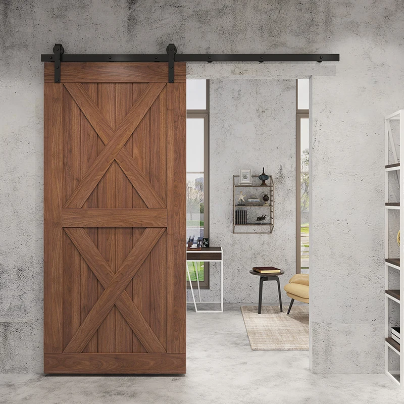 Американская раздвижная дверь из массива дерева в стиле ретро для кухни и ванной
