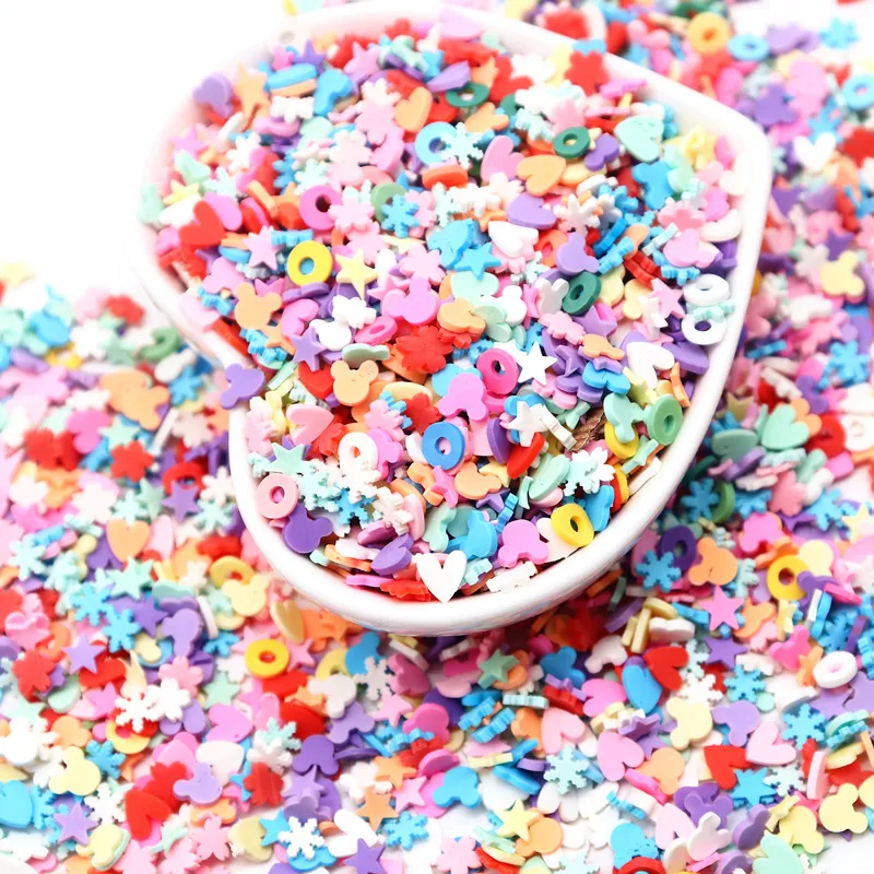 

Soft Polymer Clay Slices Sprinkles Lip Fruit Clay Candy Fake Cake Decoration DIY Crafts Making Nail Arts Accessories 5mm 10g