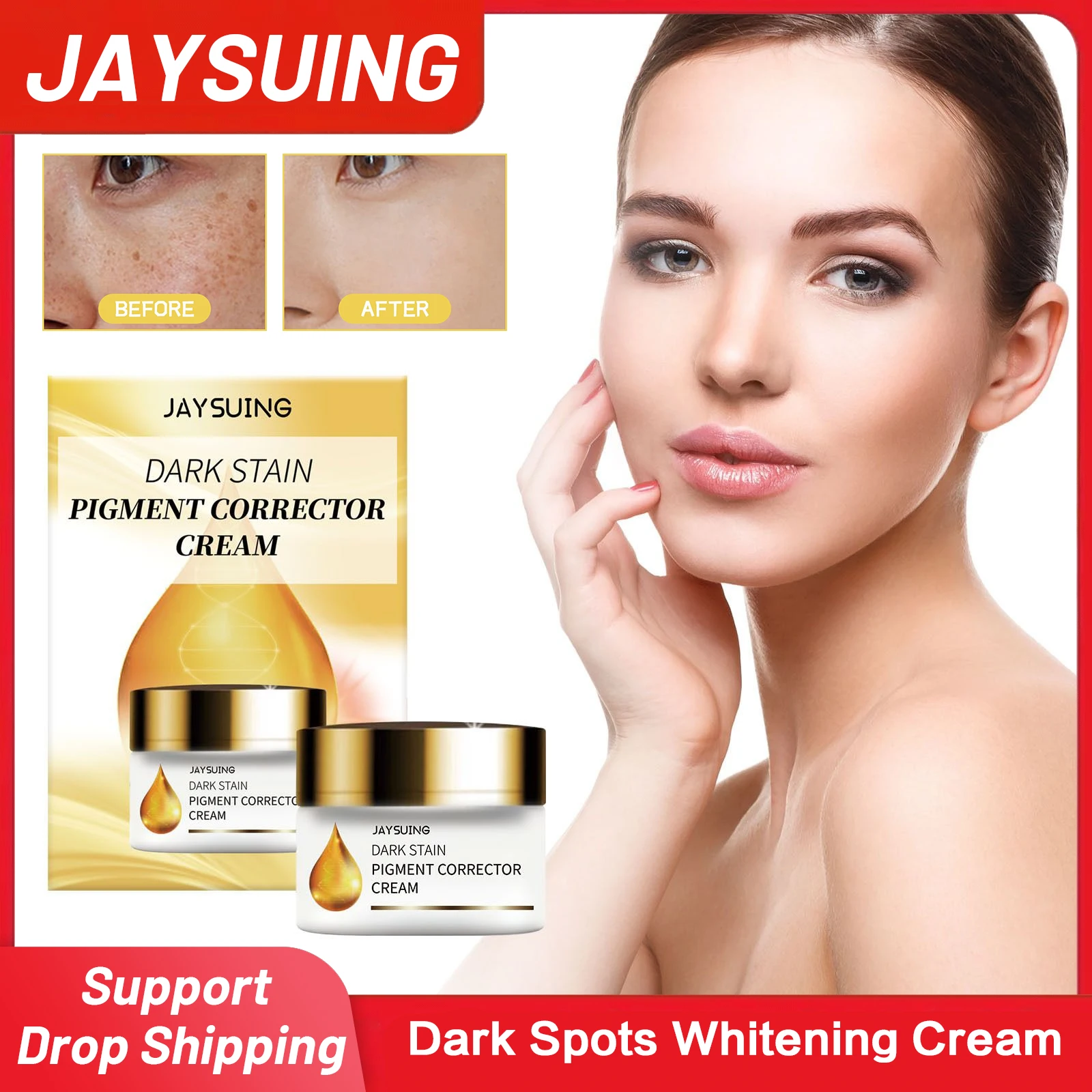 

Dark Spots Whitening Cream Remove Melanin Reduce Freckle Melasma Age Spots Improve Dull Fade Pigmentation Brighten Skin Care 50g